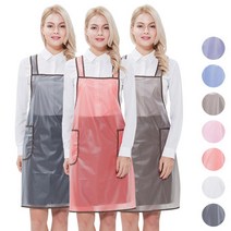 예경 가볍고 열에 강한 메쉬 방수 앞치마 (중), PO-3016(흰색/반투명)