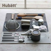 뜻밖의 뒷모습 실리콘 드라잉매트 식기건조매트 그릇받침대, 모카