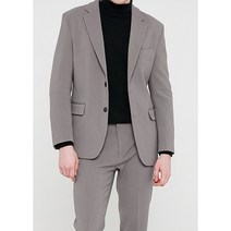 남자 겨울 데일리 도톰한 두꺼운 스판 수트 정장 셋업(아이보리 베이지 모카베이지 블랙)