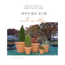 이태리 플라스틱 토분) 테라코타 가벼운 화분 녹색 정사각화분 플라스틱화분 정사각 플라스틱화분 저면관수 대 삽목상자 대 사각플분 낱개 다육이 사각분, 이태리 원형 플라스틱 ( 35 x 30)