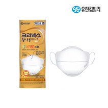 유한킴벌리 크리넥스 황사용마스크 플러스 KF80 소형, 10매입