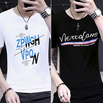 남자여름반팔티 반팔나염티 슬림 커플룩 티셔츠 트렌드 남성의류 T 741684504