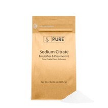 Pure Original Ingredients Sodium Citrate (2 lb) Ingredient Emulsifier Preservative, 1
