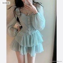 벌룬 원피스 여 여름 스커트 뉴타임즈 W319Y409