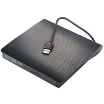 블루레이 odd 드라이버 휴대용 컴퓨터 광학 드라이브 외부 슬림 디스크 리더 플레이어 데스크탑 노트북 플레이어, 검은색