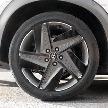 JS automotive 넥쏘 휠 타이어 마스크 19인치 카본 홀로그램 프리즘 스티커 튜닝필름 가드 긁힘방지 몰딩 패널 DIY 익스테리어 장식용품, S타입