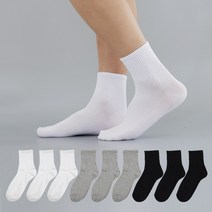 싹스윕 남성 퀄리티 밴드 중목 양말 10켤레