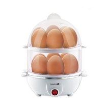 아이레홈 다용도 2단 계란찜기 에그쿠커 14구, 화이트