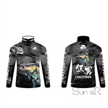 Sun siR 반팔 긴팔 초경량 낚시복 티셔츠, 빅 피쉬 긴팔 XXL 사이즈