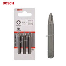 보쉬 스크류드라이버비트 (십자)-PH2x51mm 2607001522 (3pcs) 1판 드라이버비트