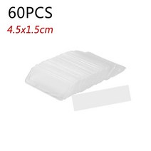 60 개/대 양면 투명 스티커 비 마킹 강력한 접착 테이프 절단하기 쉬운, 02 4.5x1.5cm in Bag