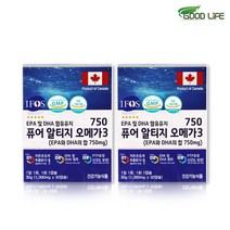 퓨어 알티지 오메가3 비타민D 고함량 EPA DHA 저온 초임계 추출 공법 피쉬 오일 3세대 rTG 오메가 혈행 개선 눈 건강 영양제 비타민 엔초비 정제어유 캡슐, 2세트, rTG 초임계 오메가3 30회