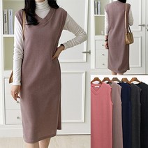 새로본 121와플OP 여성롱조끼 여자니트 베스트 가을 미시