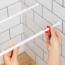 길이조절 커튼봉 압축봉 다기능 스프링 장착 확장 막대 조절 가능 텔레스코픽 폴 가정용/정직한사람들, 50-90cm