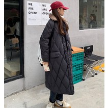 드레스허그 루즈핏 퍼카라 보온 점퍼