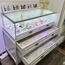 쥬얼리 쇼케이스 진열장 낮은 서랍 유리 제품진열, 120x50x90(스포트라이트)