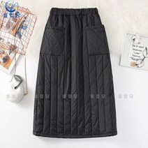 셀럽당 여성 패딩 반신 스커트 바람막이 겨울 스커트 롱스커트