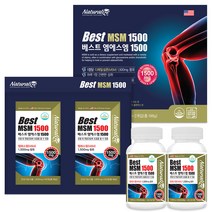 라이즈 베스트 디메틸설폰 MSM효능 60정 2박스 엠에스엠 관절 연골 건강 영양제, 2개