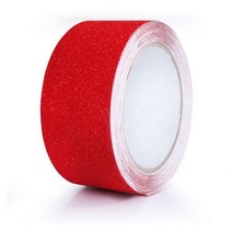 Ewin PVC 비 슬립 계단 단계 방수 마모 방지 안티 테이프 스트립 수리 욕실 주방에 접착, 50mm_Red 2 | 5M