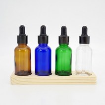 갈색 유리 공병 검정 금속캡 스포이드 아로마 오일 화장품 30ml, MB_스포이드30ml_파랑