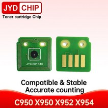 Lexmark 토너 카트리지 칩 리셋 X950 드럼 칩 C-950 C950X2KG 용, 03 10pcs toner chip