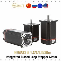 HLTNC Nema23 폐 루프 스테퍼 모터 1.2n 2n 2.5n 3Nm D 8mm 23 3d 프린터 용 드라이브가있는 하이브리드 통, 01 1.2N