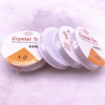 경면주사팔찌 한롤 라운드 유연한 탄성 크리스탈 라인 로프 코드 보석 만들기 구슬 팔찌
