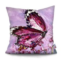 조약돌소파MTMETY 아름다운 나비 베개 케이스 Ins 스타일의 꽃 풍경 쿠션 커버 소파 자동차 허리 던져 홈, 06 BZML1T1163_01 45x45cm