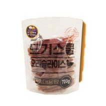도기스쿨 대용량 애견간식 오리슬라이스 700g