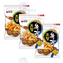 농심 조청유과 320g 3봉 대용량 봉지스낵 과자 간식, 3개