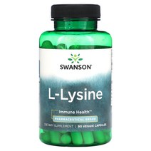 Swanson L-Lysine 90 Veggie Capsules, 1개