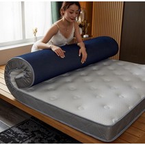 침대 이불 패드 VESCOVO 렌탈 룸 폼 더블 Matras 스티치 라텍스 매트리스 토퍼 맞춤 제작, [02] 89cm thickness, [07] 180x200cm71x79in, [01] as picture