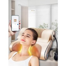 목운동기 목뭉침 누워서하는 안마기 뒷목마사지기 목온열기 목디스크 안마기 마사지, 6버튼 베개