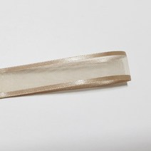 선물포장리본 꽃포장리본 양면 오간디 리본 (폭 6mm 길이90m)(폭 10mm/15mm/25mm/35mm 길이 45mm), 35mm, 12(베이지)