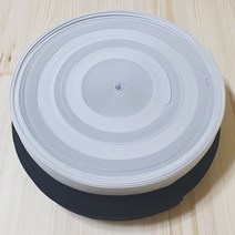 고탄력 이중직 허리고무밴드 10미리 ~ 50미리 ( 1롤 한타래 ), 20미리 50마 1롤, 검정색