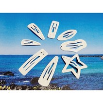 퍼피스토리 강아지핀 만들기재료 / 기본 방수핀대100p (10종), 3.5cm가로하트똑딱핀, 100p