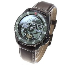 [세이코] SEIKO 5 SPORTS 스트리트 파이터 V 자동 감기 기계 유통 모델 손목시계 남성용 가일 GUILE 세이코 파이브 센스 Sense SBSA081