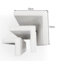 코너각대 ㄱ자스티로폼 완충재 가로세로 10cm 길이 30cm 60cm 90cm 10T15T20T 50개, 15T, 300mm