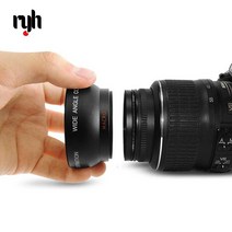 카메라 dslr 렌즈 텔레컨버터 필터 RYH 37mm 43mm 46mm 49mm 52mm 55mm 58mm 62mm 67mm 72mm 렌즈 와이드 앵글 변환 카메라 (매크로 포함