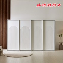 라자가구 트라움 3200 템바보드 슬라이딩 옷장 장롱 E0등급 자동댐핑도어, 라이트그레이, B형(옷장+이불장+옷장+4단선반장)