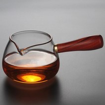 여행용다도세트 휴대용 캠핑용 다기세트 전통 일본 크리 에이 티브 내열 유리 밝은 측면 나무 손잡이 차 디스펜서 박람회 컵 초승달 필터 차 세트 사무실 주전자