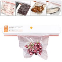 Kitchen Vacuum Sealer Packaging Machine Household Food Film Packer Keep Fresh with 15pcs Bags, 01 01 EU
