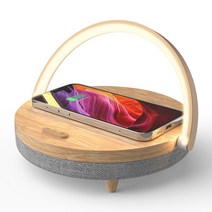 자작스피커 우드 나무 인테리어 무선 충전기 블루투스 스피커 for iphone 13 wooden table lamp high power mobile phone stand 무선, 나무 스피커