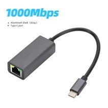 호환 닌텐도 스위치 PC 맥북 노트 북용 유선 USB 3.0 Typc CRj45 랜 이더넷 어댑터 네트워크 카드 허브 10 Mbps 100 1000Mbps, 01 type C port