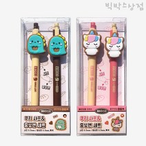 일정 3000레이지스타쿠키샤프+중성펜세트 문구 필기 학용품 캐릭터 선물, 유니콘