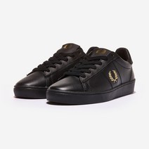 프레드페리 스펜서 레더 B8250 Black/Metallic Gold(102)