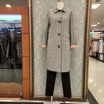 앤디스클라인 부평점 핑크 블루 체크핀 코트 A1JAN704A