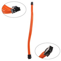 커스텀 PSU 슬리브 케이블 확장 키트 18AWG 24PIN ATX /8 핀 GPU CPU 6PIN 케이블, 주황색, 6