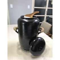 옹기 10kg 쌀독 겸 현관 소금 항아리 (쌀독+주걱)