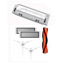 집진기 샤오미 미 1 세대 로봇 로보락 S50 S51 S55 S6 T60 T61 T65 용 메인 브러시 세척 가능 헤파 필터 사이드 브러시 키트 부품, as the picture 5, as the picture 5